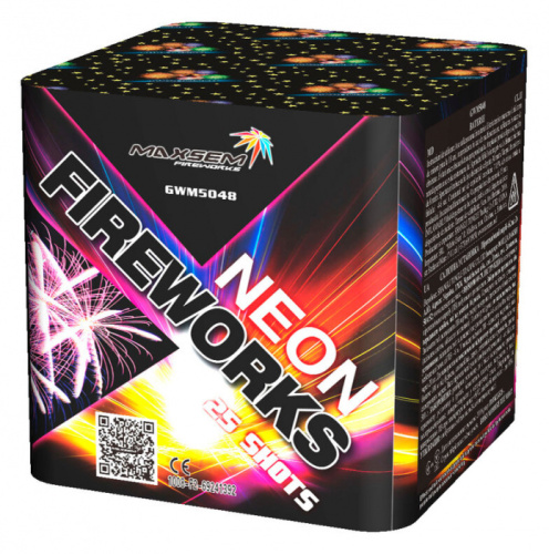 Батарея салютов Neon Fireworks (1" 25 выстр. 5 эффектов)