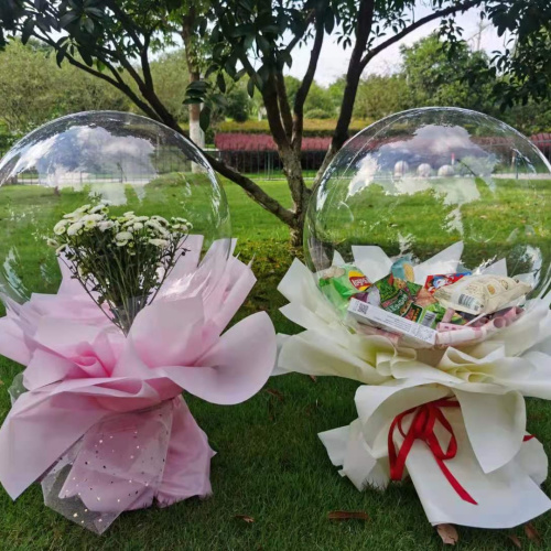 Шар Fl 18" Deco Bubble Прозрачный, Широкое Горло 