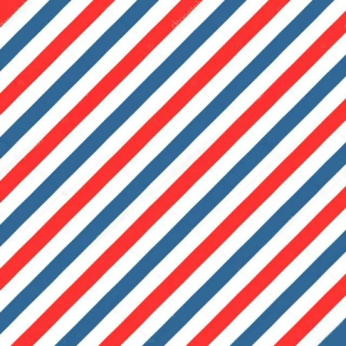 Бумага Упаковочная Полосы Белый, Красный, Синий 0,7/1м/5шт 