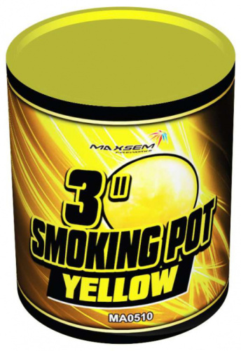 Дым MEGA 60 сек 9 см Желтый