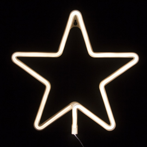 Световая Фигура Звезда, Теплый Белый 28 х 28 см 
