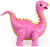 FA 39" Фигура 3D Динозавр Стегозавр Розовый 