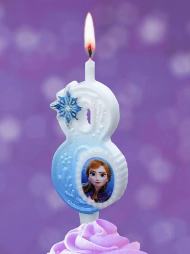 Свеча Цифра Фрозен Disney "8" 