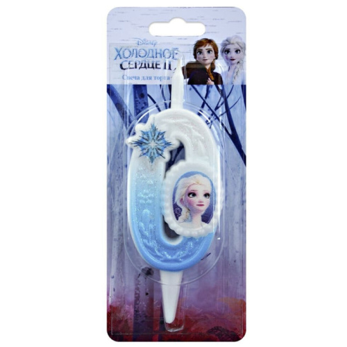 Свеча Цифра Фрозен Disney "0" 