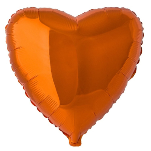 F 18" Сердце Оранжевое 