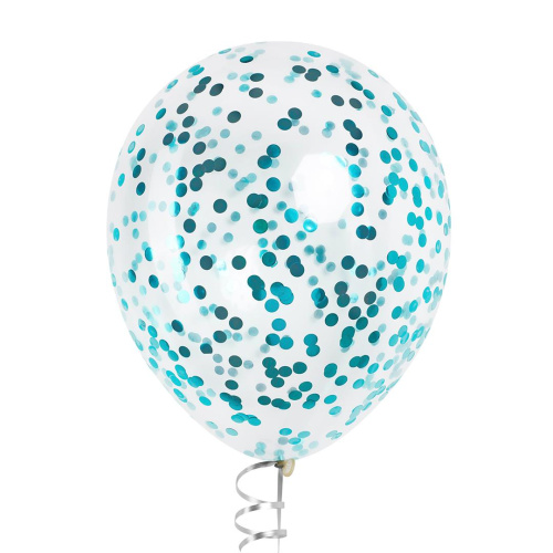 Конфетти Круги Голубые, Металлик 1см/50гр 