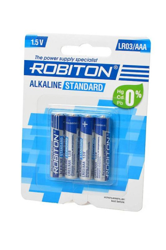 Батарейки AAA Robiton Standart (мизинчиковые) 4шт