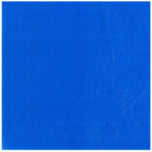 Салфетки Однотонные Синие 33см/12шт 