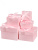 Набор коробок 5 в 1 Прямоугольные Розовые с Лентой 