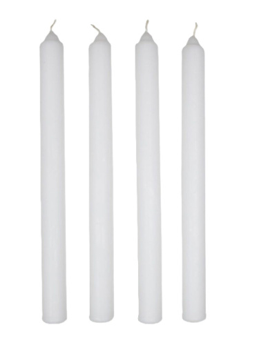 Свечи Белые Хозяйственные 25см/4шт 