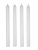 Свечи Белые Хозяйственные 25см/4шт 