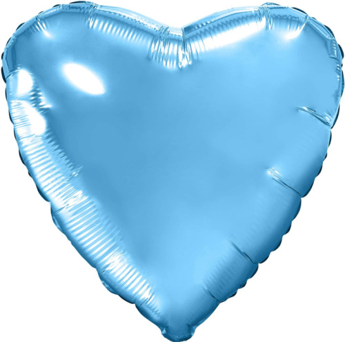 Ag 9" Мини - Сердце Голубое, Холодный Голубой 