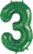 FA 34" Цифра  3, Slim Зеленый 