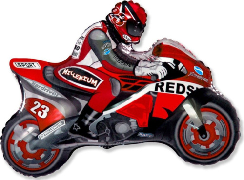 F 14" Мини-фигура Мотоциклист Красный 