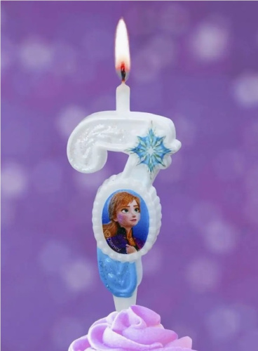Свеча Цифра Фрозен Disney "7" 