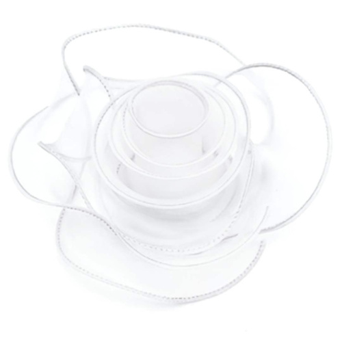 Лента Органза Белая с Окантовкой 40мм/9,14м 