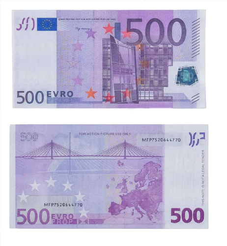 Шуточные Деньги 500 Евро