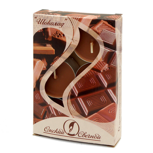 Свечи Чайные Ароматизированные, Шоколад 12гр/6шт