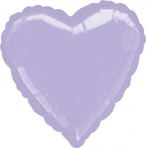 A 18" Сердце Пастель Lilac 