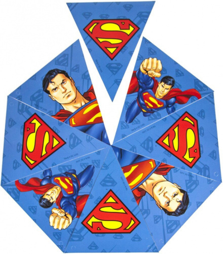 Гирлянда-Флажки Супермен 
