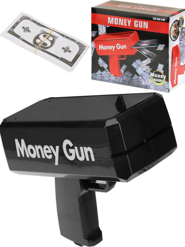 Пистолет с Деньгами Механический Черный 