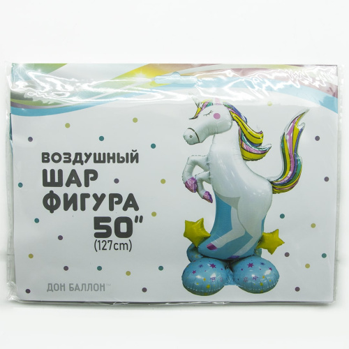 FA 50" Фигура 3D Радужный Единорог 