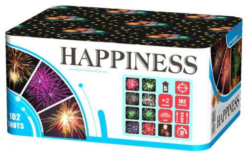 Батарея салютов Happiness (0,8"-1”-1,2” 100 выстр.)