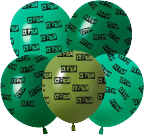 512 12" Доллары, Зеленое Ассорти 
