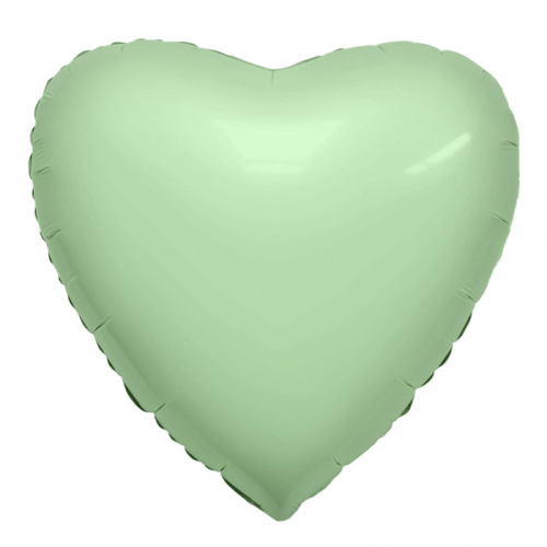 Ag 18" Сердце Зеленое, Олива 