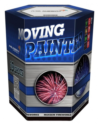 Батарея салютов Moving Painter (1,5" 19 выстр. 4 эффекта)
