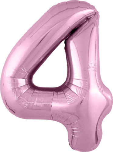 Ag 40" Цифра Slim Розовый Фламинго "4"