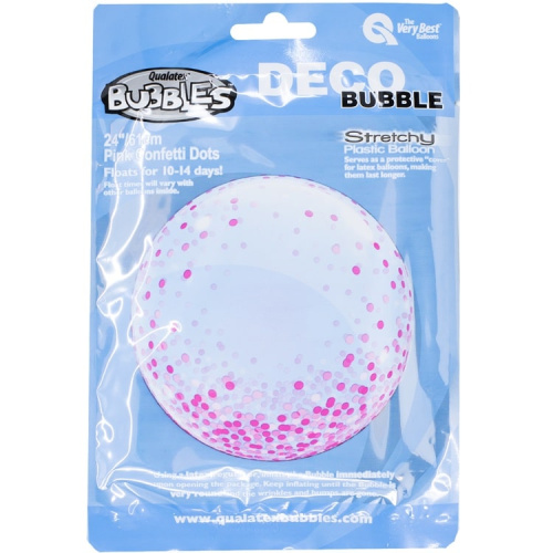 Q 22" Bubble Конфетти Розовое  
