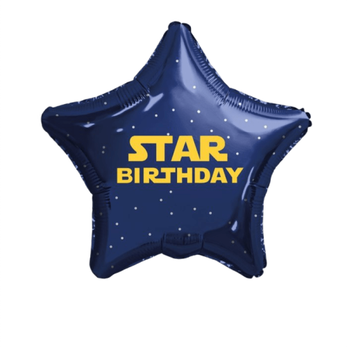 L 18" Звезда Star Birthday, Синяя 