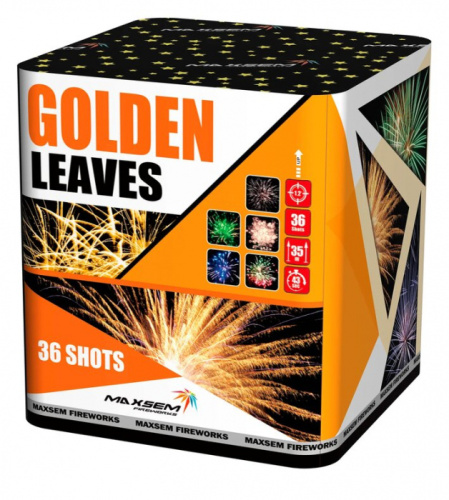 Батарея салютов Golden Leaves (1,2" 36 выстр. 5 эффектов)