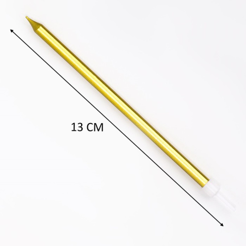 Свечи Золотые, Держатели 13см/6шт 