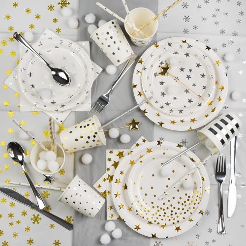 Набор Столовых Приборов Вилки Ложки Ножи, Серебро 