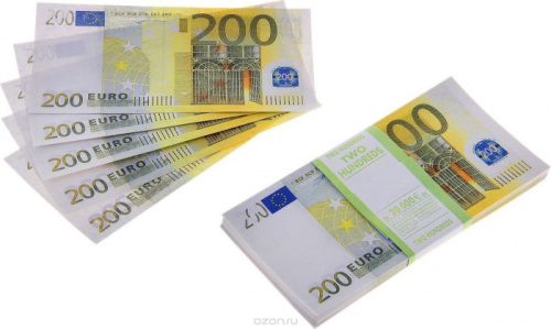 Шуточные Деньги 200 Евро