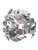 Пневмохлопушка 25 см Конфетти Прямоугольное Серебро