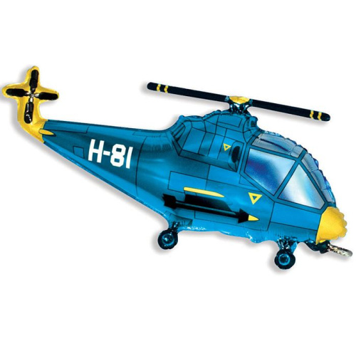 F 14" Мини-фигура Вертолет Синий 