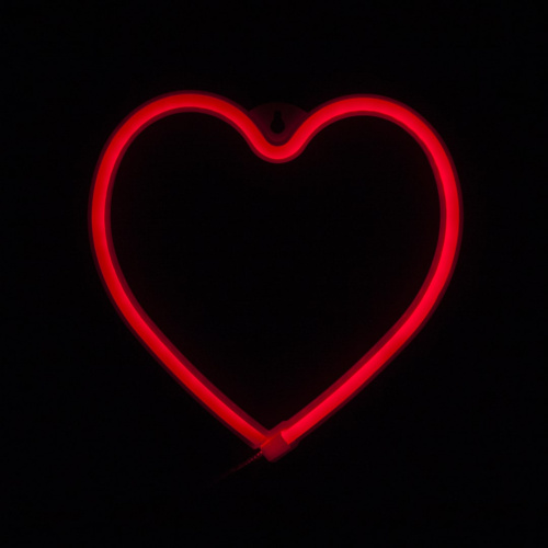 Световая Фигура Сердце Красное 21 х 20 см 