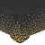 Скатерть Конфетти Золотое на Черном, Металлик 1,37/1,83м