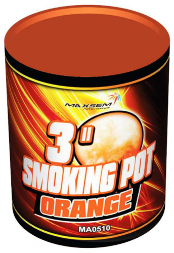 Дым MEGA 60 сек 9 см Оранжевый