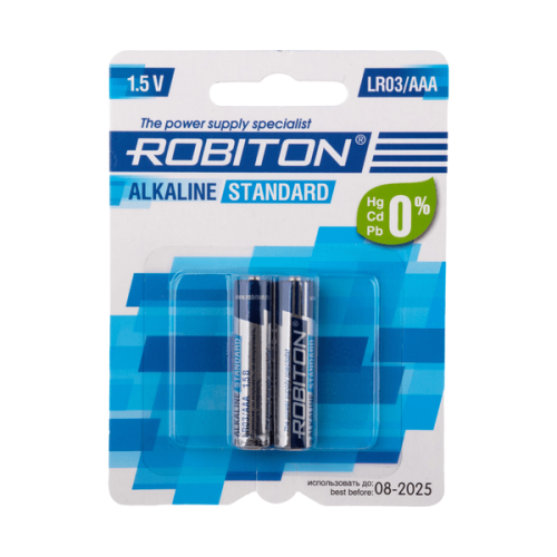 Батарейки AAA Robiton Standart (мизинчиковые) 2шт