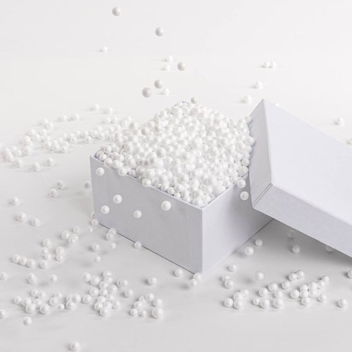 Шарики Пенопласт Белые 6-8мм 