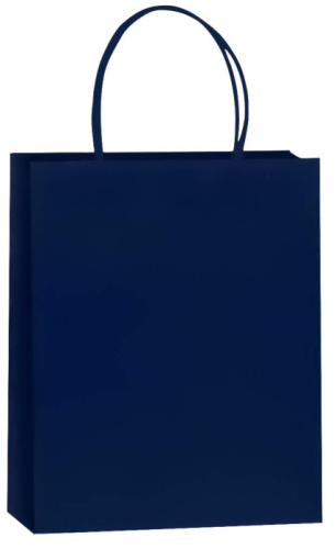 Пакет Подарочный Однотонный Темно-Синий 42/31см 