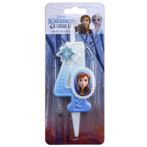 Свеча Цифра Фрозен Disney "4" 