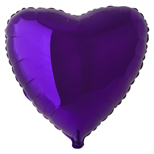 F 9" Мини - Сердце Фиолетовое 