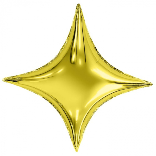 Ag 37" Звезда 4х-конечная Сириус Золотая 