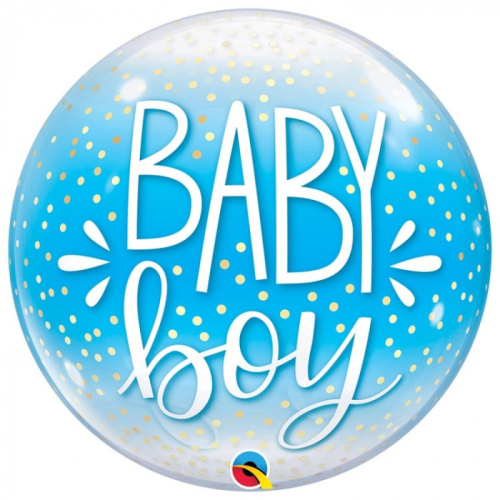 Q 22" Bubble Baby Boy Конфетти 