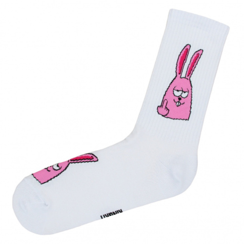 Носки Подарочные Кролик Розовый, Белые 36-41 